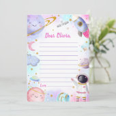 Buiten Ruimte Tijd Capsule Nota Bericht Kaart (Staand voorkant)