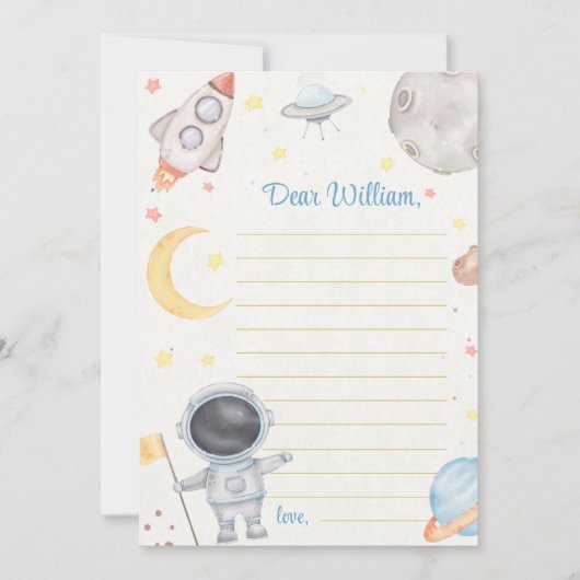 Buiten Ruimte Tijd Capsule Nota Bericht Kaart (Voorkant)