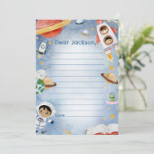 Buiten Ruimte Tijd Capsule Nota Bericht Kaart (Staand voorkant)