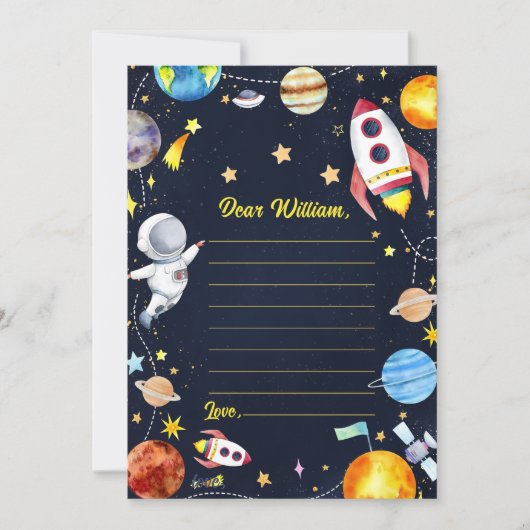 Buiten Ruimte Tijd Capsule Nota Bericht Kaart (Voorkant)