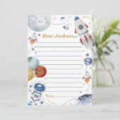 Buiten Ruimte Tijd Capsule Nota Bericht Kaart (Staand voorkant)