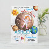 Buiten ruimteavontuur 2 de Kaart van de Uitnodigin (Staand voorkant)