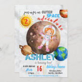 Buiten ruimteavontuur 2 de Kaart van de Uitnodigin (Voorkant / Achterkant)