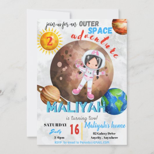 Buiten ruimteavontuur 3 Aanwezige Kaart van de Uit (Voorkant)