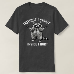 Buiten scheur ik rond, van binnen heb ik pijn, Rac T-shirt