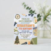 Buiten S'mores Kampeer Uitje Verjaardag Briefkaart (Staand voorkant)