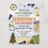 Buiten S'mores Kampeer Uitje Verjaardag Briefkaart (Voorkant)