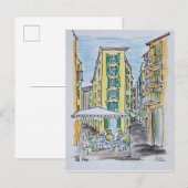 Buiten tafelen in Oud-Nice | Nice, Frankrijk Briefkaart (Voorkant / Achterkant)