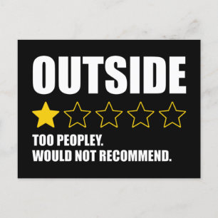 Buiten - Te Peopley. zou niet aanbevelen Briefkaart