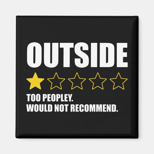 Buiten - Te Peopley. zou niet aanbevelen Magneet (Voorkant)