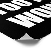 Buiten - Te Peopley. zou niet aanbevelen Poster (Hoek)