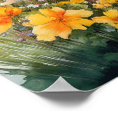 Buiten toilet Aquarel 3 Poster (Hoek)