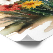 Buiten toilet Aquarel 4 Poster (Hoek)