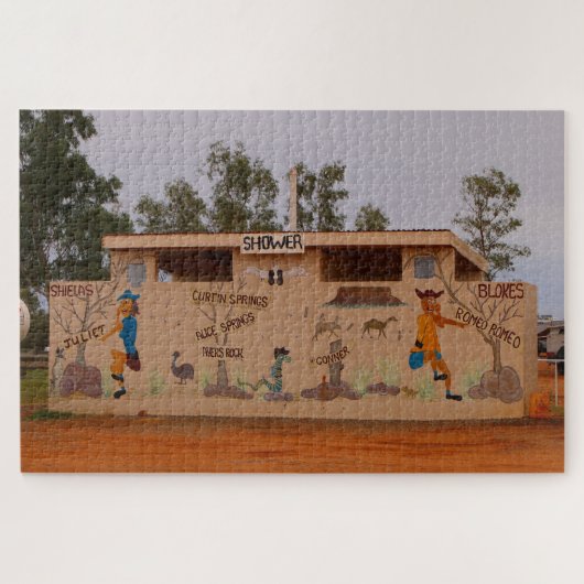 Buiten toiletblok, Australië Legpuzzel (Horizontaal)