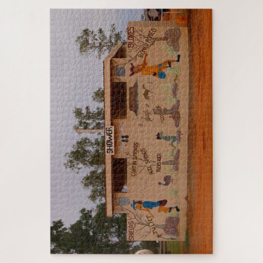Buiten toiletblok, Australië Legpuzzel (Verticaal)