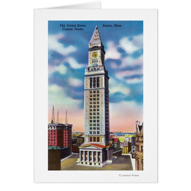 Buiten Uitzicht van Amerikaanse Custom House (Voorkant)