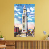 Buiten Uitzicht van Amerikaanse Custom House Canvas Afdruk (Insitu (Woonkamer))