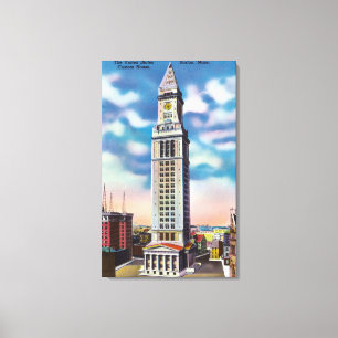 Buiten Uitzicht van Amerikaanse Custom House Canvas Afdruk