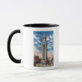 Buiten Uitzicht van Amerikaanse Custom House Mok (Links)