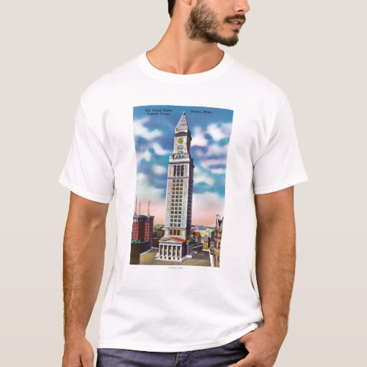 Buiten Uitzicht van Amerikaanse Custom House T-shirt (Voorkant)