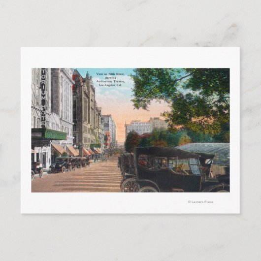 Buiten Uitzicht van Auditoriumtheater op 5th Briefkaart (Voorkant)