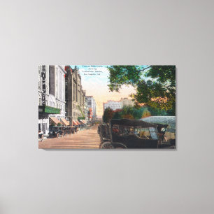 Buiten Uitzicht van Auditoriumtheater op 5th Canvas Afdruk