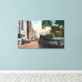 Buiten Uitzicht van Auditoriumtheater op 5th Canvas Afdruk (Insitu (Houten vloer))