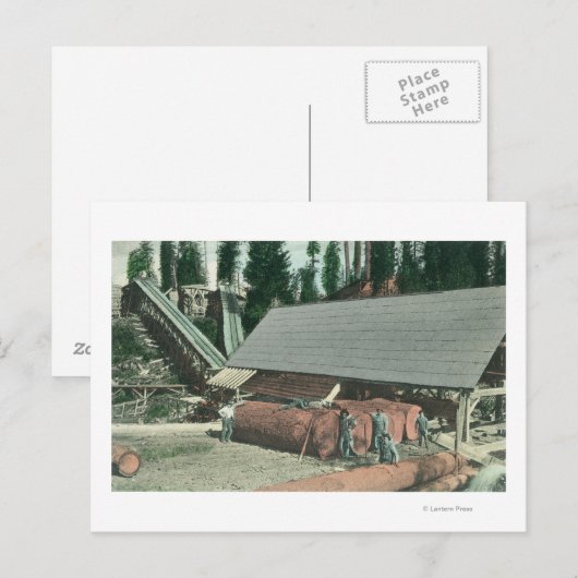 Buiten Uitzicht van Benton's MillRedding, CA Briefkaart (Voorkant / Achterkant)