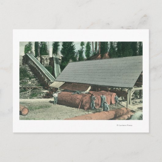 Buiten Uitzicht van Benton's MillRedding, CA Briefkaart (Voorkant)