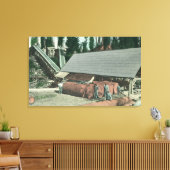 Buiten Uitzicht van Benton's MillRedding, CA Canvas Afdruk (Insitu (Woonkamer))