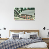 Buiten Uitzicht van Benton's MillRedding, CA Canvas Afdruk (Insitu (Slaapkamer))