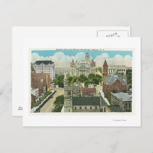 Buiten Uitzicht van Capitol Hill en Officiële Briefkaart (Voorkant / Achterkant)