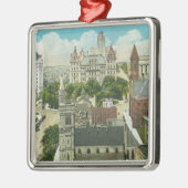 Buiten Uitzicht van Capitol Hill en Officiële Metalen Ornament (Links)