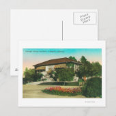 Buiten Uitzicht van Carnegie LibraryLakeport, CA Briefkaart (Voorkant / Achterkant)
