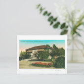 Buiten Uitzicht van Carnegie LibraryLakeport, CA Briefkaart (Staand voorkant)