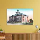 Buiten Uitzicht van City HallSalinas, CA Canvas Afdruk (Insitu (Woonkamer))