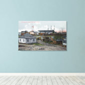 Buiten Uitzicht van Clark-Nickerson Lumber Co. Canvas Afdruk (Insitu (Houten vloer))