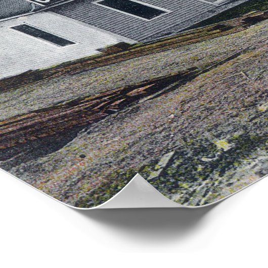 Buiten Uitzicht van Clark-Nickerson Lumber Co. Poster (Hoek)