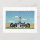 Buiten Uitzicht van Colby College Miller Library Briefkaart (Voorkant)
