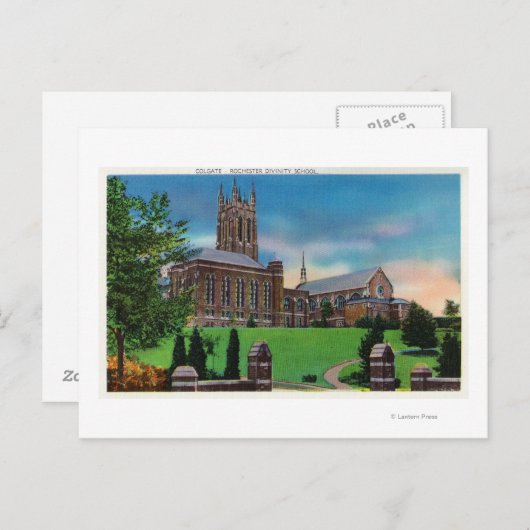 Buiten Uitzicht van Colgate Divinity School Briefkaart (Voorkant / Achterkant)