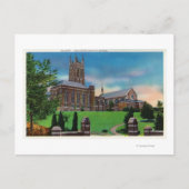 Buiten Uitzicht van Colgate Divinity School Briefkaart (Voorkant)