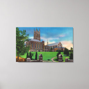 Buiten Uitzicht van Colgate Divinity School Canvas Afdruk