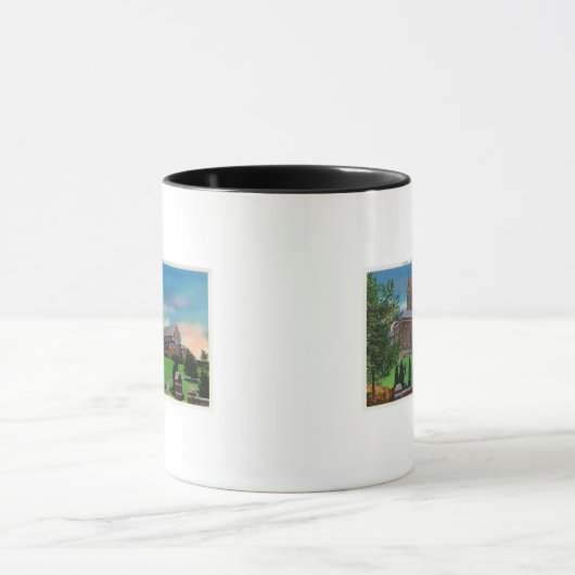 Buiten Uitzicht van Colgate Divinity School Mok (Midden)