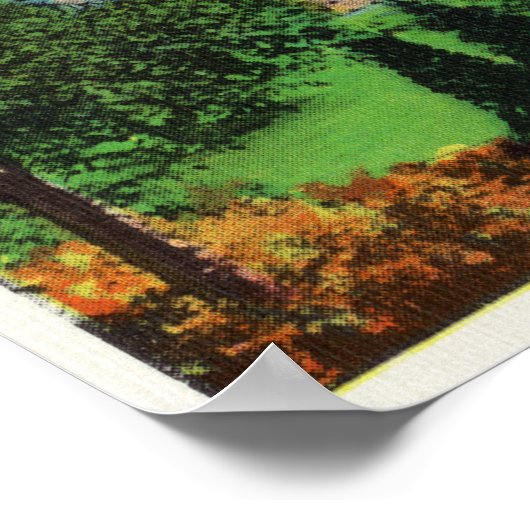 Buiten Uitzicht van Colgate Divinity School Poster (Hoek)