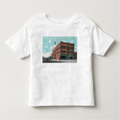 Buiten Uitzicht van Cunningham Hotel on Lewis St. Kinder Shirts (Voorkant)