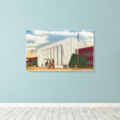 Buiten Uitzicht van de Administratie Canvas Afdruk (Insitu (Houten vloer))