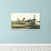 Buiten Uitzicht van de Baden (Los Banos) Canvas Afdruk (Insitu (Houten vloer))