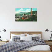 Buiten Uitzicht van de Balaktala-smelter Canvas Afdruk (Insitu (Slaapkamer))
