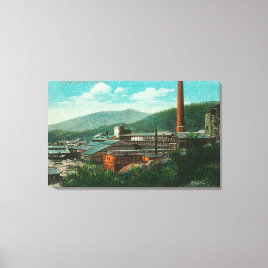 Buiten Uitzicht van de Balaktala-smelter Canvas Afdruk (Voorkant)