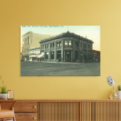 Buiten Uitzicht van de Bank en de Masonic Temple Canvas Afdruk (Insitu (Woonkamer))